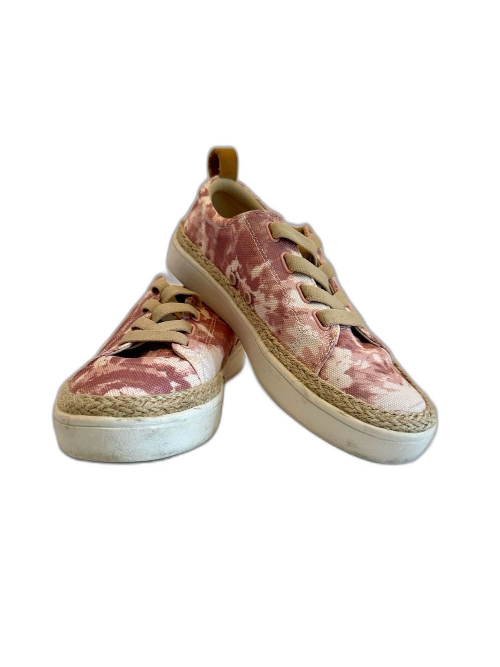 Spenco Women's Size 7 Malibu Blush Tie-Dye Slip-On Sneakers Comfort Shoes